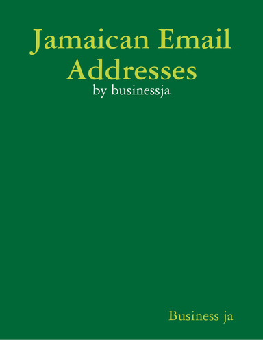 Jamaican Email Addresses