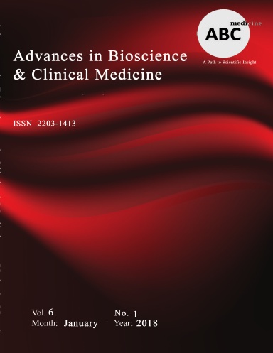 Advances in Bioscience and Clinical Medicine [Vol 6, No 1 (2018)]