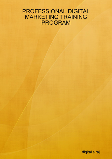 PROFESSIONAL DIGITAL MARKETING TRAINING PROGRAM