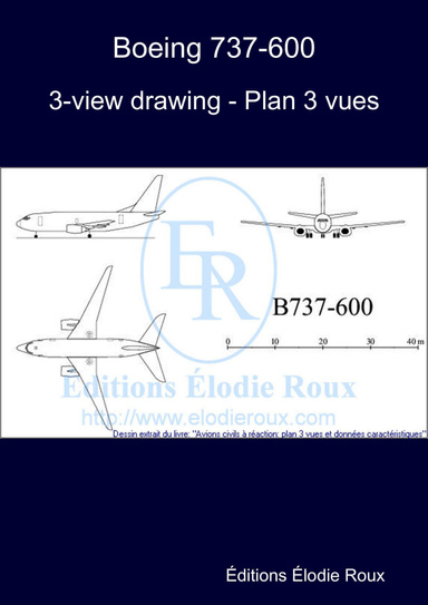 3-view drawing - Plan 3 vues - Boeing 737-600