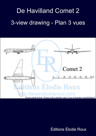 3-view drawing - Plan 3 vues - De Havilland Comet 2