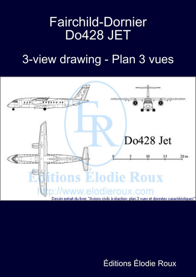 3-view drawing - Plan 3 vues - Fairchild-Dornier Do428 JET