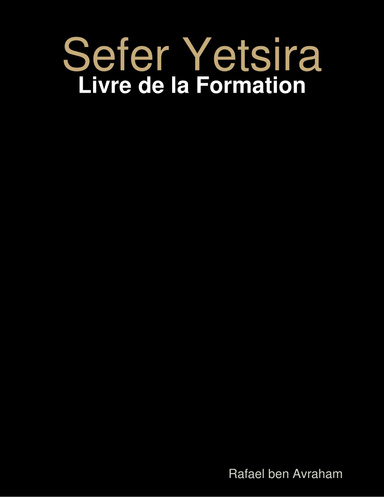 Sefer Yetsira - Livre de la Formation