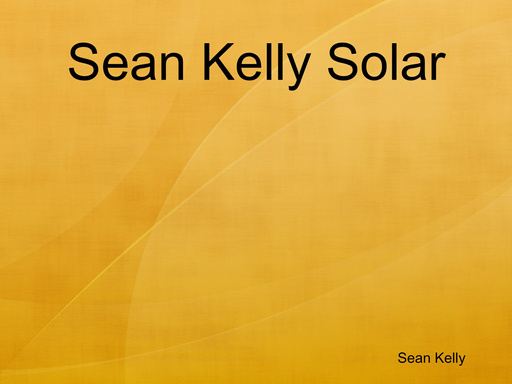 Sean Kelly Solar