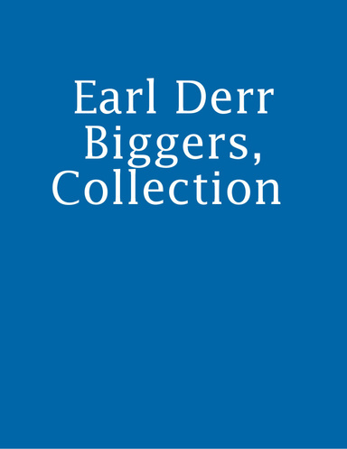 Earl Derr Biggers, Collection