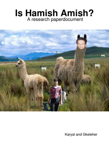 Is Hamish Amish- A research paperdocument