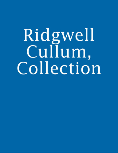 Ridgwell Cullum, Collection