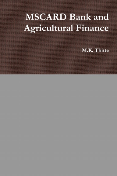 MSCARD Bank and Agricultural Finance