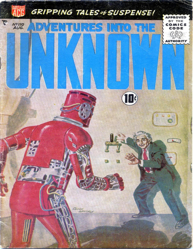Adventures into the Unknown Number 110 Horror Comic Book