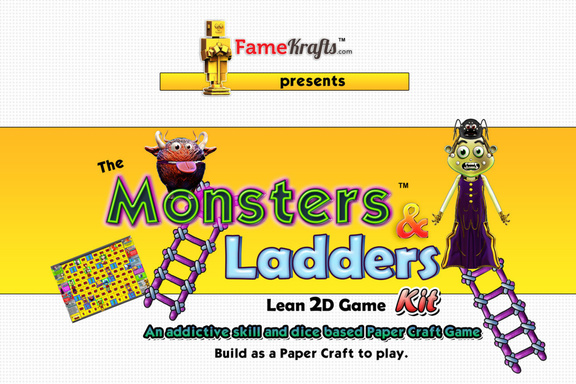 Famekraft's Monster and Ladder: Lean Game Kit