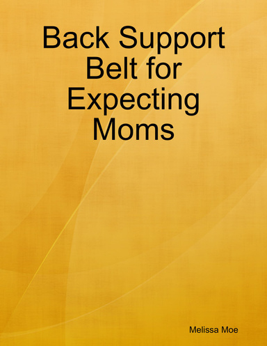 Back Support Belt for Expecting Moms