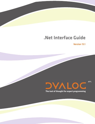 Dyalog Version 13.1 .Net Interface Guide