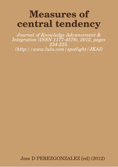 Measures of central tendency