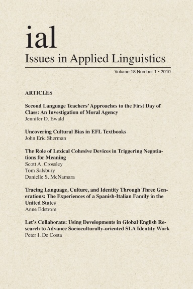 Issues in Applied Linguistics (18.1) 2010