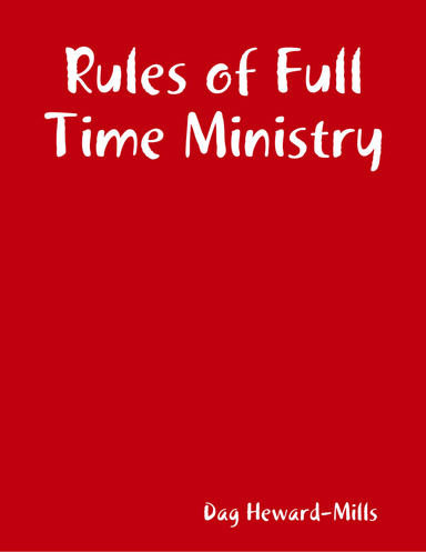 Rules of Full Time Ministry