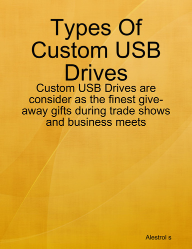 Types Of Custom USB Drives