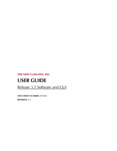 USER GUIDE