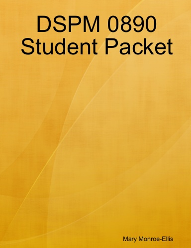 DSPM 0890 Student Packet