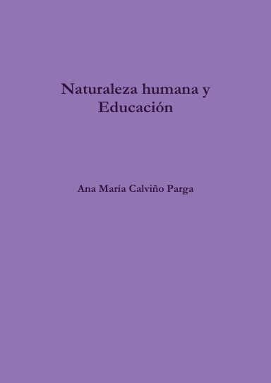 Naturaleza humana y Educación