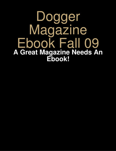 Dogger Magazine Ebook Fall 09