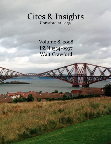 Cites & Insights 8: 2008