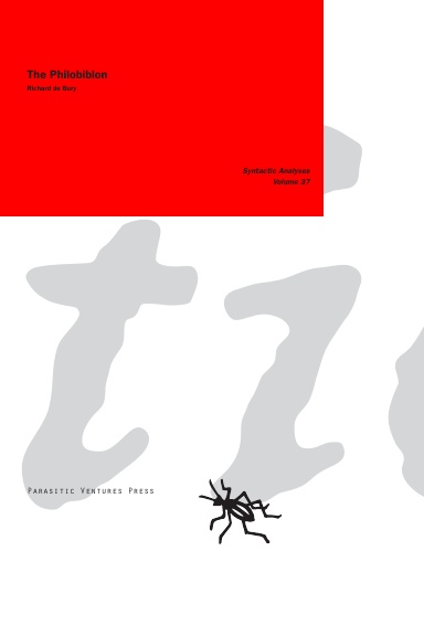 Syntactic Analyses 37: The Philobiblon, (Richard de Bury)