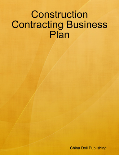 Construction Contracting Business Plan