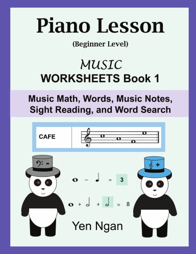 Piano Lesson (Beginner Level), Music Worksheets Book 1