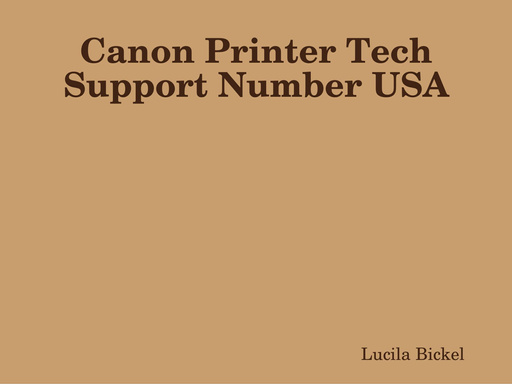 Canon Printer Tech Support Number USA