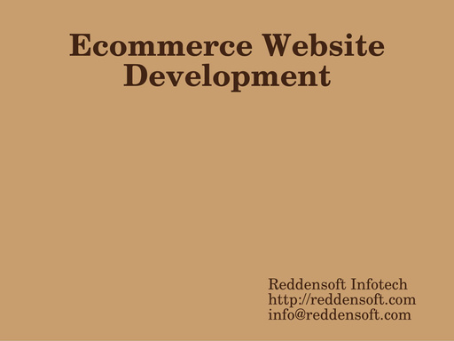 Ecommerce Website Development
