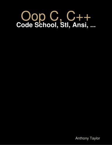 Oop C, C++ - Code School, Stl, Ansi, ...