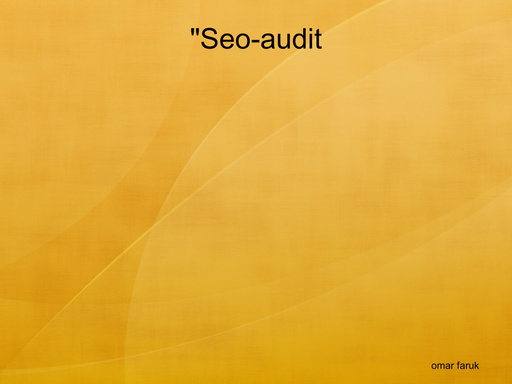 "Seo-audit