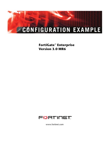 FortiGate Example for Enterprise