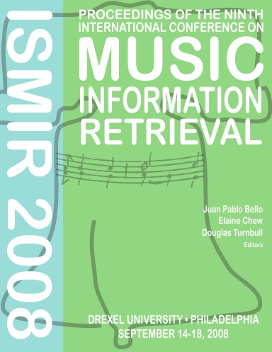 Proceedings of the 9th International Conference on Music Information Retrieval - Conference Edition