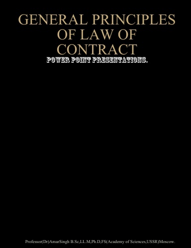 Law of Contract:Power Point Presentations.