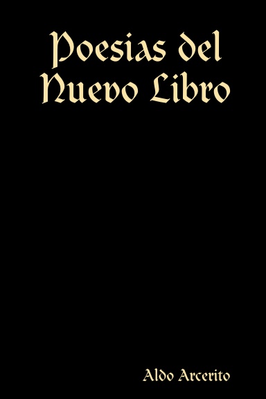 Poesias del Nuevo Libro