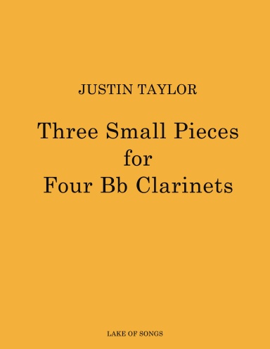 Three Small Pieces for Four B-flat Clarinets, op. 36