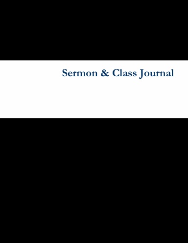 Sermon Journal LF
