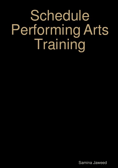 Schedule Performing Arts Training