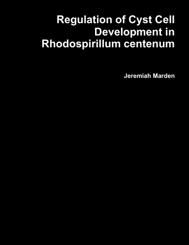 Regulation of Cyst Cell Development in Rhodospirillum centenum