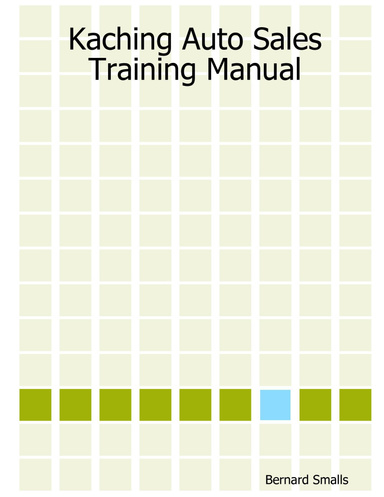 Kaching Auto Sales Training Manual