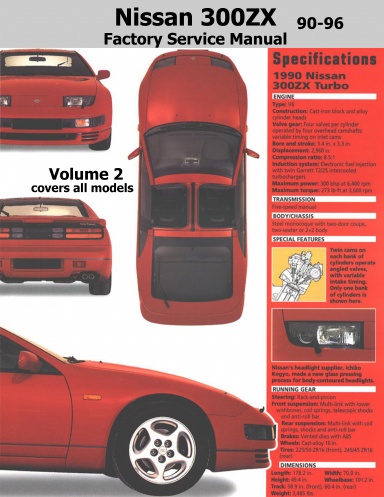 Nissan 300ZX 90-96 Factory Service Manual Vol 2