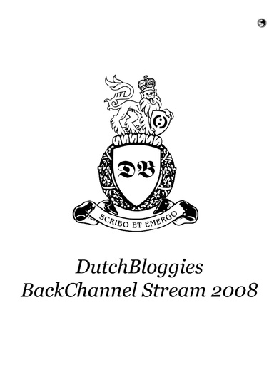 Dutch Bloggies BackChannel Stream 2008