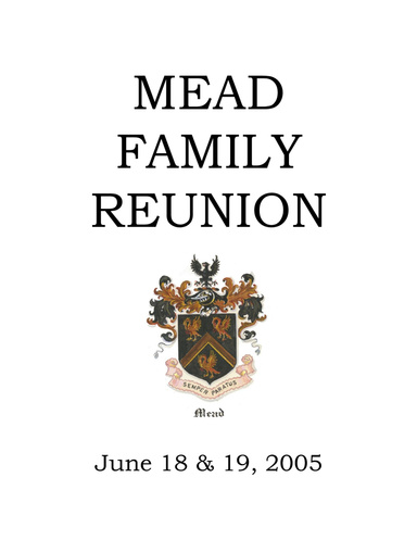 Mead Family Reunion Remembrance