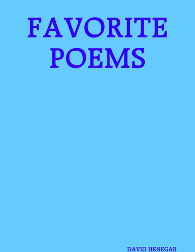 FAVORITE POEMS