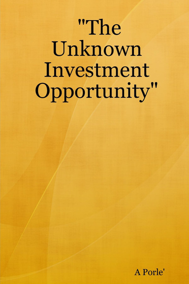 "The Unknown Investment Opportunity"