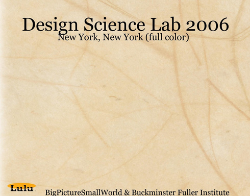 Design Science Lab 2006: New York, New York (full color)