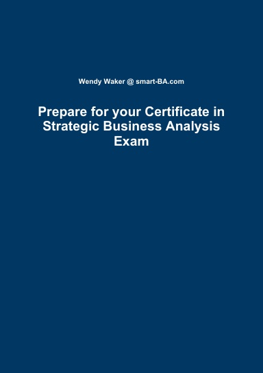 Prepare for your Certificate in Strategic Business Analysis