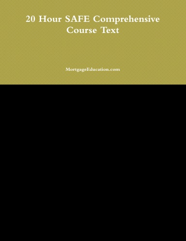 20 Hour SAFE Comprehensive Course Text