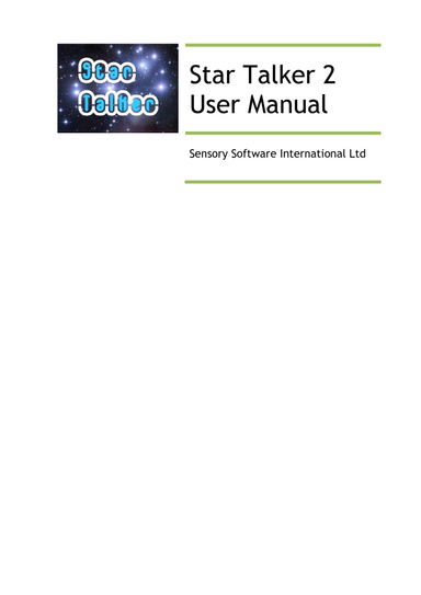Star Talker User Manual